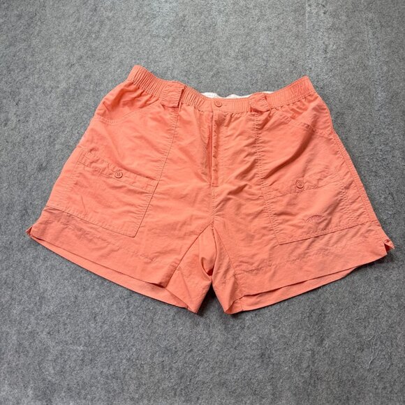 AFTCO Shorts Men 40 Pink Nylon Cargo Elastic 6" M01 Original Fishing - Picture 1 of 15